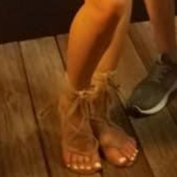 Sam Edelman , DAVINA suede lace up sandals - Picture 14 of 15
